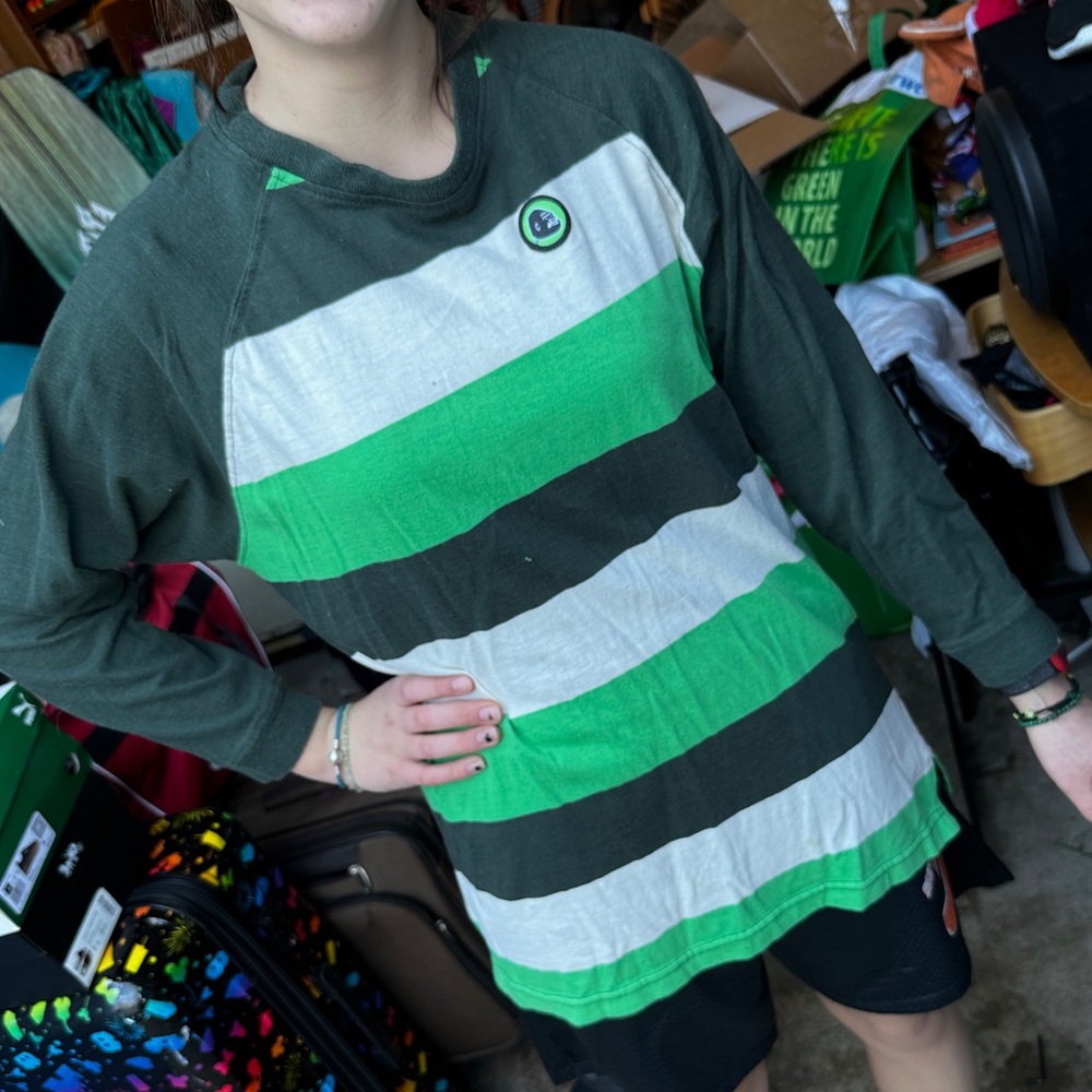 Vintage 90s Beastie Boys XLarge striped long sleeve shirt M